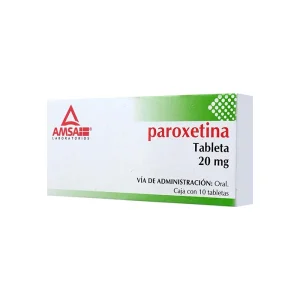 Paroxetina 20 Mg 10 Tabletas Genérico Amsa