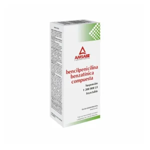 Benzatina Bencilpenicilina Solución 1200000 UI Frasco Ámpula 5 Ml Genérico Amsa