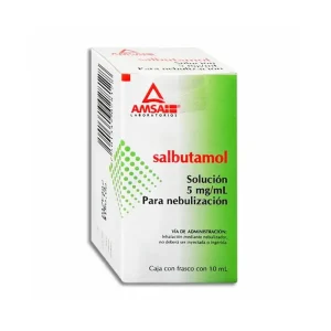 Salbutamol 5 Mg Solución Inhalaciones Frasco 10 Ml Genérico Amsa