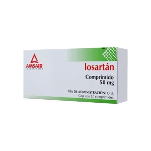 Losartan 50 Mg 30 Comprimidos Genérico Amsa