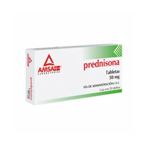 Prednisona 50 Mg 20 Tabletas Genérico Amsa