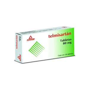 Telmisartán/Hidroclorotiazida 80/12.5 Mg 28 Tabletas Genérico Amsa