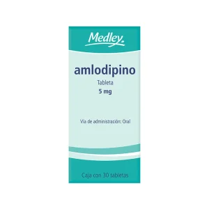 Medley Amlodipino 5 Mg 30 Tabletas Genérico Sanofi Ave