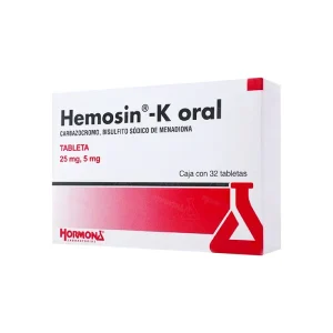 Hemosin K 25/5 Mg 32 Tabletas
