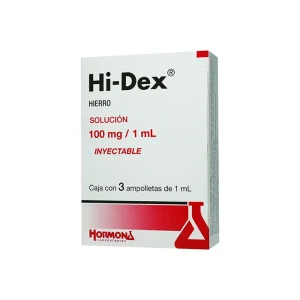 Hi-Dex IM 100 Mg 3 Ampolletas 1 Ml