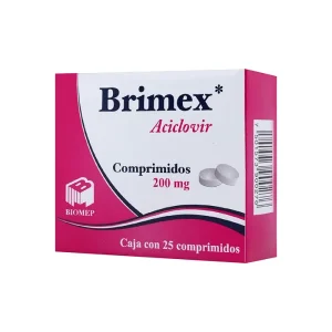 Brimex Aciclovir 200 Mg 25 Comprimidos Genérico Com Biomep