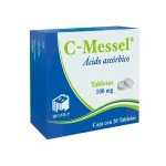 C-Messel Ácido Ascórbico 100 Mg 20 Tabletas Genérico Com Biomep
