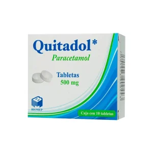 Quitadol Paracetamol 500 Mg 10 Tabletas Genérico Com Biomep