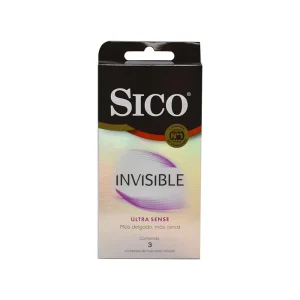Preservativo Sico Invisible Ultra Sense 3 Piezas