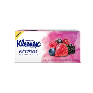 Pañuelo Kleenex Aromas Frutos Rojo 90 Piezas