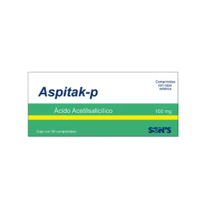 Aspitak-P Ácido Acetilsalicílico 100 Mg 30 Comprimidos Genérico Son&apos;S