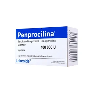 Penprocilina 400 000 U Frasco Ámpula