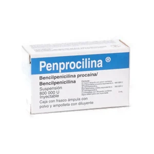 Penprocilina 800 000 U Frasco Ámpula