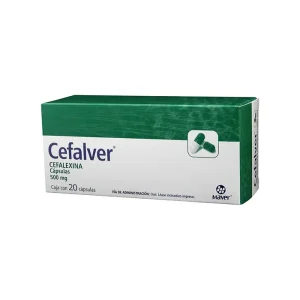 Cefalver Cefalexina 500 Mg 20 Cápsulas Genérico Maver