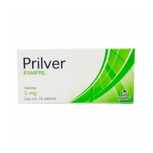 Prilver Ramipril 5 Mg 16 Tabletas Genérico Maver