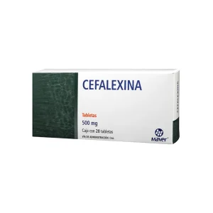 Cefalexina 500 Mg 20 Tabletas Genérico Maver