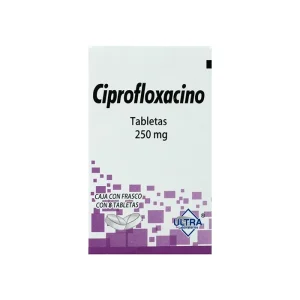 Ciprofloxacino 250 Mg 8 Tabletas Genérico Ultra Lab