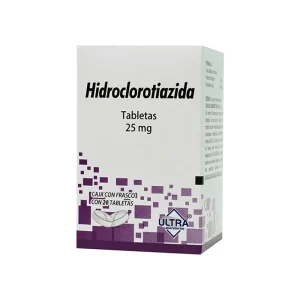 Hidroclorotiazida 25 Mg 20 Tabletas Genérico Ultra Lab