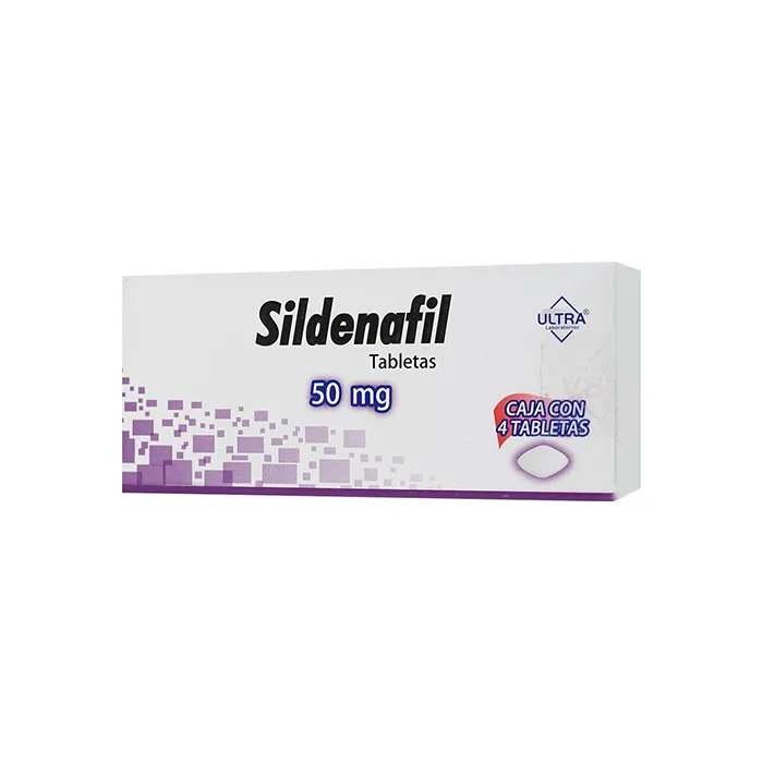 Sildenafil 50 Mg 4 Tabletas Genérico Ultra Lab