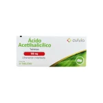Ácido Acetilsalicílico Liberación Retardada 100 Mg 30 Tabletas Genérico Avivia