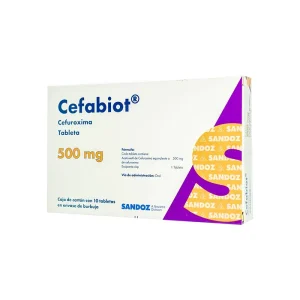 Cefabiot 500 Mg 10 Tabletas