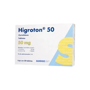 Higroton 50 Mg 30 Tabletas