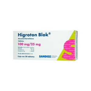 Higroton Blok 100/25 Mg 28 Tabletas