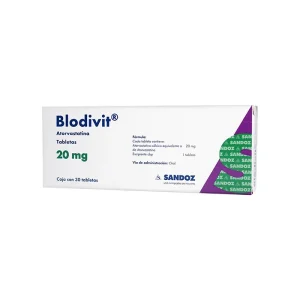 Blodivit 20 Mg 30 Tabletas