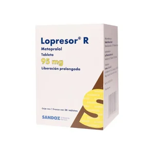 Lopresor R 95 Mg 20 Tabletas