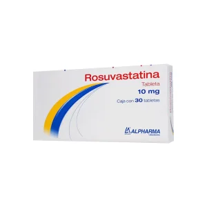 Rosuvastatina 10 Mg 30 Tabletas Genérico Alpharma