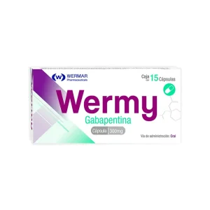 Wermy Gabapentina 300 Mg 15 Cápsulas Genérico Wermarphar