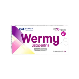 Wermy Gabapentina 300 Mg 30 Cápsulas Genérico Wermarphar