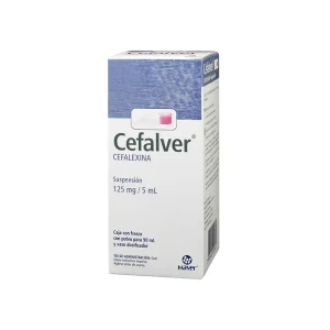 Cefalver Cefalexina 125 Mg/5 Ml Suspensión 90 Ml Genérico Maver
