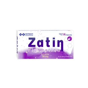 Zatin Fluoxetina 20 Mg 14 Cápsulas Genérico Wermarphar