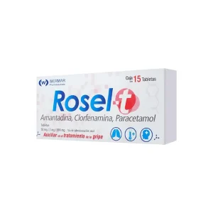 Rosel-T Amantadina/Clorfenamina/Paracetamol 50/3/300 Mg 15 Tabletas Genérico Wermarphar