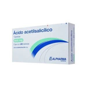 Ácido Acetilsalicílico 500 Mg 20 Tabletas Genérico Alpharma