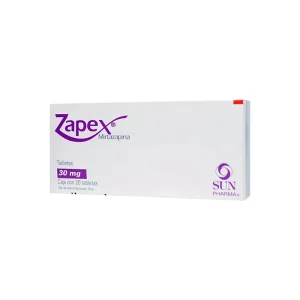Zapex 30 Mg 20 Tabletas