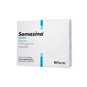 Somazina 1000 Mg Solución 10 Inyectables 4 Ml