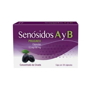 Senósidos A-B 50 Mg Ciruela 30 Cápsulas Genérico Progela