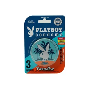 Preservativo Playboy Paradise Texturizado 3 Condones