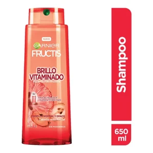 Shampoo Garnier Fructis Brillo Vitaminado Cabello Normal 650 Ml