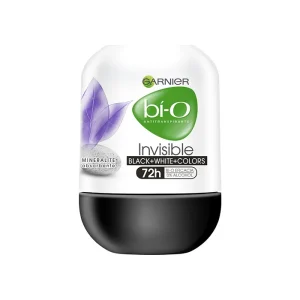 Desodorante Garnier Bí-O Woman Invisible Black + White + Colors Roll On 50 Ml