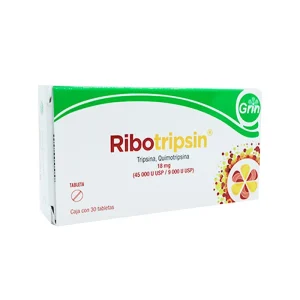Ribotripsin 18 Mg 30 Tabletas